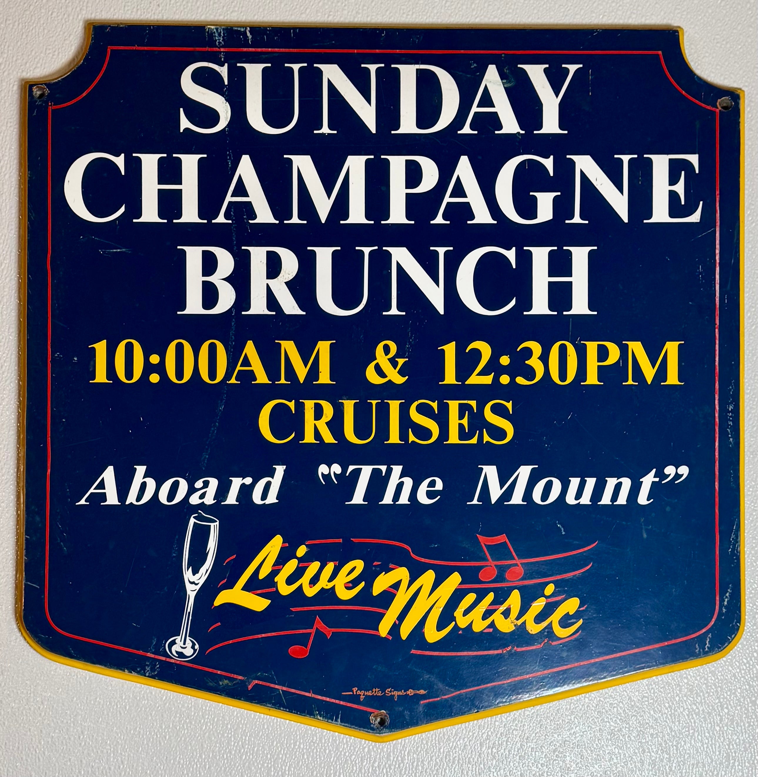 Sunday Champagne Brunch Sign