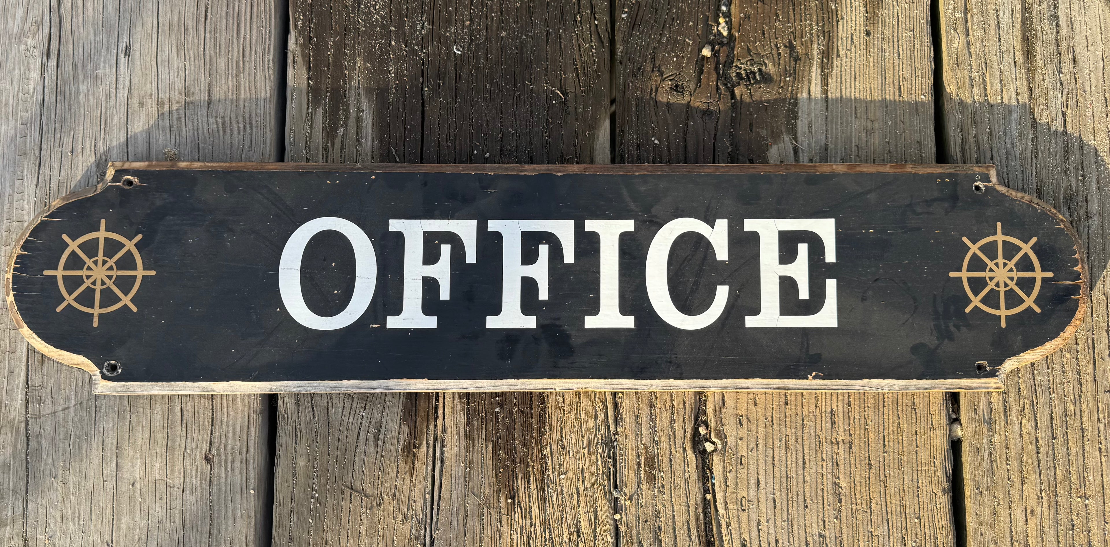 Shipyard Office Sign