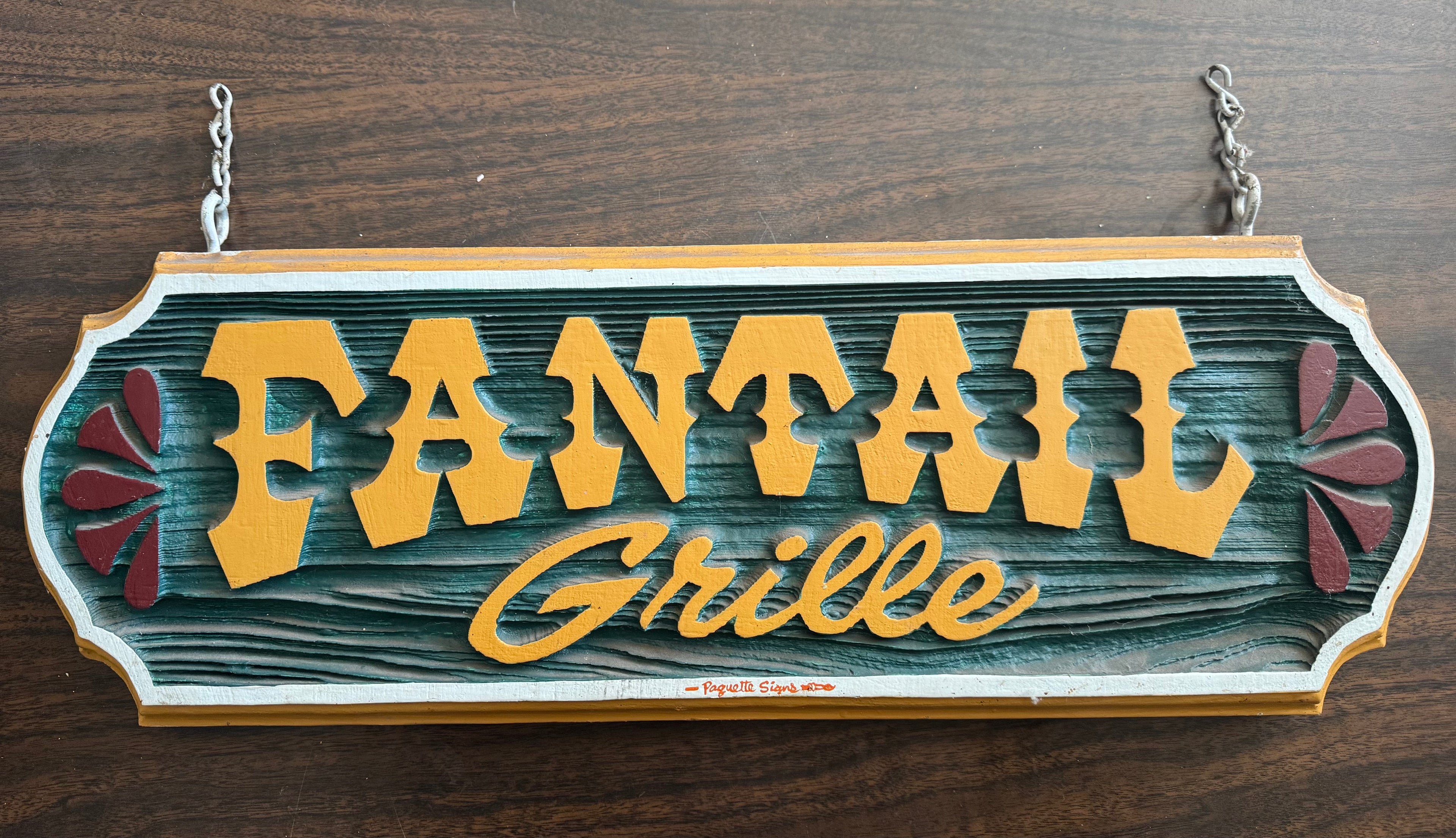 Fantail Grille Sign